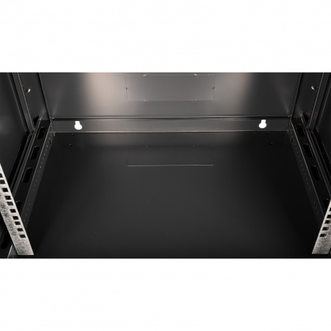Шкаф 19" телекоммуникационный настенный, 9U 501x600х450 мм, дверь перфорация, черный